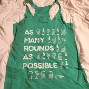 AMRAP green tank top great for Crossfit